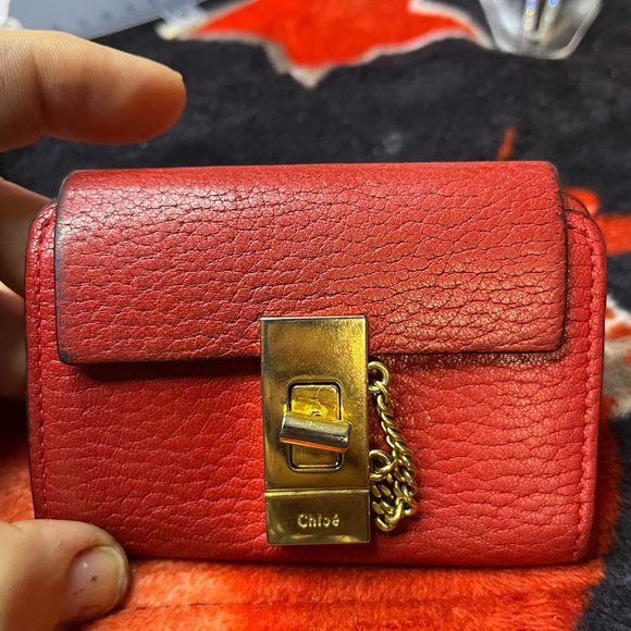 Chloe EUC RARE Vintage Twist Lock Card & Key Holder
